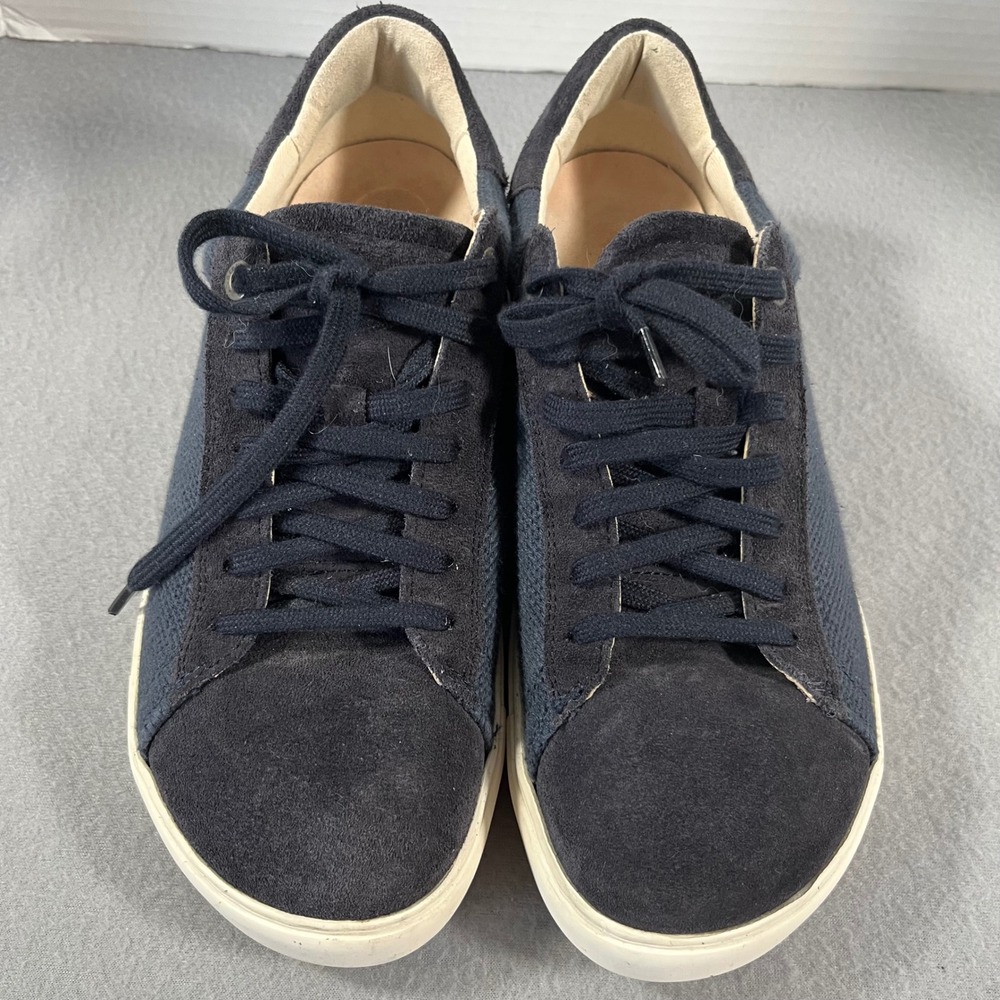 Birkenstock bend low Navy Suede Canvas Comfort Sneakers Shoes Women 40 EU 9 9.5 - Picture 3 of 9